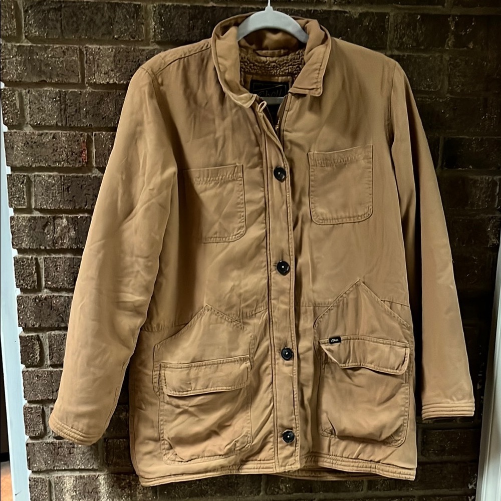 Obey Tan Military Field Jacket Small
